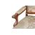 Coppia di poltrone Francesi del 1800 stile Luigi XV in legno di noce con bordi dorati