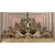 LAMP246 - Candeliere argentato, epoca '700, misure cm L 138 x H 76 x P 14