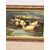 Antico Dipinto olio su tavola Papere nello Stagno 1940, mis 59x46