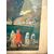 Antico dipinto fine '800, acquerello con paesaggio 41x29 cm