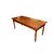 Tavolo rettangolare fisso francese rustico stile 600 in legno di ciliegio con 4 gambe