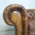 Antico divano 2 posti chesterfield modello club inglese originale in pelle marrone cognac 