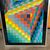 Serigrafia quadro astratto Victor Vasarely .1969 Multicolor  mis  80 x 45 