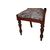 Gruppo di 4 sedie inglesi del 1800 in legno di mogano rivestite in tessuto sanderson
