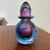 Vetro murano vaso sommerso anni 70 Flavio Poli  . H 17 Porta profumo .