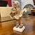 Antica scultura in ceramica “ Colpo di Vento “ Mollica anni 40 . Mis h 23 