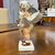 Antica scultura in ceramica “ Colpo di Vento “ Mollica anni 40 . Mis h 23 