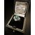 Anello  in  Platino  con   Smeraldo  e   Diamanti  