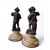 Coppia di putti in bronzo cesellato