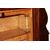 Secretaire francese stile Impero in Piuma di mogano con piano in Marmo Nero