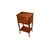 Tavolino da salotto francese rustico di fine 1800 in legno di ciliegio con cassetti