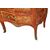 Comoncino francese del 1800 a tre cassetti con ricchi motivi di intarsio e marmo