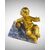 GIOVANE BACCO EBBRO - SCULTURA IN BRONZO DORATO 