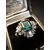 Anello  in  Platino  con   Smeraldo  e   Diamanti  