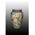 Vaso italiano di inizio 1900 in maiolica di gusto neorinascimentale con ricchi decori