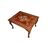Tavolino basso siriano in legno di Teak del 1800 con ricchi motivi di intarsio
