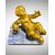 GIOVANE BACCO EBBRO - SCULTURA IN BRONZO DORATO 