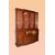 Grande libreria bookcase inglese del 1800 in legno di mogano con scrittoio 