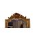 Specchiera stile Luigi XVI di metà 1800 in legno dorato foglia oro