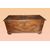 Cassapanca rustica italiana del 1700 in noce 