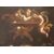 Dipinto Olio su tela italiano del 1600 raffigurante 3 angeli cherubini e le "tavole della Legge"