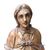 Scultura raffigurante Santo in legno