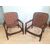 COPPIA DI POLTRONE VINTAGE IN MOGANO ORIGINALI ANNI '50 IN STILE PAOLO BUFFA