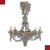LAMPADARIO CON CRISTALLI LUIGI FILIPPO PRIMA META’ XIX SECOLO