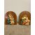 Antica coppia Vergine con Bambino di capoletto. Toscana 1940, dipinte, mis 48x33 cm