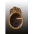 Specchiera ovale verticale stile Luigi XV del 1800 dorata foglia oro con bellissima cimasa