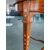 Tavolino sheraton ovale in satin wood con dipinti floreali inglese