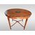 Tavolino sheraton ovale in satin wood con dipinti floreali inglese
