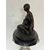 Scultura in bronzo .fanciulla con cane. Epoca XX secolo. Firmata