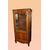 Vetrina francese 1 porta stile Provenzale di fine 1800 in legno di ciliegio