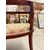 Antico divanetto liberty 1930 in mogano e intagli mis 78x125x52 cm