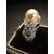 Anello  "  Art  -  Dèco "  in  Platino  con  Diamanti  e  Perla 