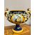 Centrotavola in maiolica con anse a mascheroni '800 Napoli mis 32x40