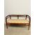Antico divanetto liberty 1930 in mogano e intagli mis 78x125x52 cm