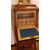 Secretaire mosso del 1800 francese con intarsio floreale stile Luigi XV