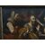 Grande quadro olio su tela Tobia e l'angelo scuola Italiana XVII secolo