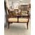 Antico divanetto liberty 1930 in mogano e intagli mis 78x125x52 cm