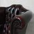 Poltrona chesterfield Queen Anne vintage inglese originale in pelle marrone testa di moro 