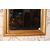Bellissima specchiera francese del 1800 con angoli superiore smussati e cornice decorata