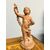 Antica scultura putto festante in terracotta fine '700 Francia h35 cm