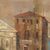 Dipinto Paesaggio Costiero con Edifici e Figure