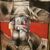 Pittura Brutalista anni 50 tecnica mista su cartoncino 