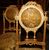 PANC160 - N. 2 Sedie in legno dorato, epoca '700, misure cm L 40 x P 44 x H 94