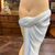 Antica scultura ceramica  “Donna portatrice “ Ronzan  anni 40 . H 54 . Art decò 