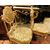 PANC160 - N. 2 Sedie in legno dorato, epoca '700, misure cm L 40 x P 44 x H 94