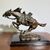 Antica scultura Bronzo Cavallo – “ La carica “ primi 900.  Mis 46 x cm 27 